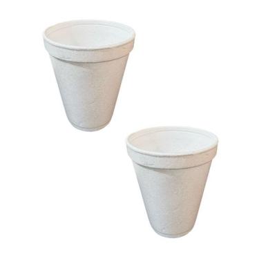 Imagem de Kit 50 Copos térmico Isopor p/ café, chá e caldos 180ml - Lynx produçõ