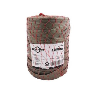 Imagem de Fitilho P/ Amarração De Rafia - 650g - Cinza - BRASFORT