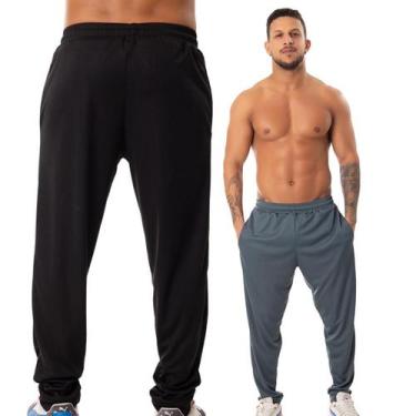 Imagem de Kit 2 Calça Academia Corrida Treino Bolso Lisa Masculina - UseEco, Mul