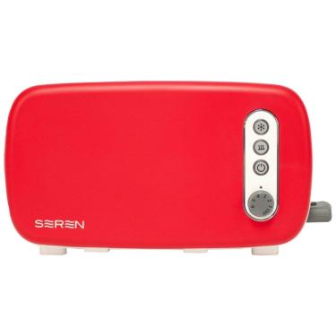 Imagem de Torradeira 2 Fatias com Bandeja de Migalhas Removível, Funções Descongelar, Cozinhar e Reaquecer, 110V 850W, Berghoff, Vermelha