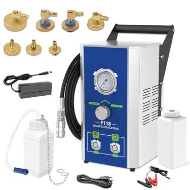 Imagem de PLAYOCCAR Sangrador de Freio Elétrico Automático com 7 Adaptadores -110 V/220 V, Kit de Sangria de Fluido de Freio e Monitor de Manômetro, 2 Modos Compatíveis com Benz/Bmw/Audi Etc (Automático)