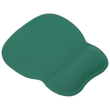 Imagem de PATIKIL Mouse pad de gel com descanso de pulso, mouse pad ergonômico confortável espuma viscoelástica base antiderrapante macia para computador, laptop, escritório, casa, verde escuro