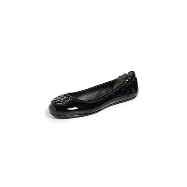 Imagem de Tory Burch Sapatilha feminina Minnie Travel BalletBallet, Patente preta, 8.5