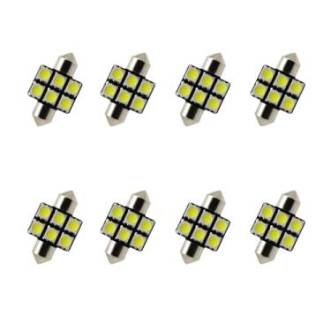 Imagem de 8X-SPEED 8 peças lâmpada LED interior 5050 chip para Honda CR-V MK1 1997–2001 caixa de luvas de leitura concluída porta-malas espelho viseira de sol