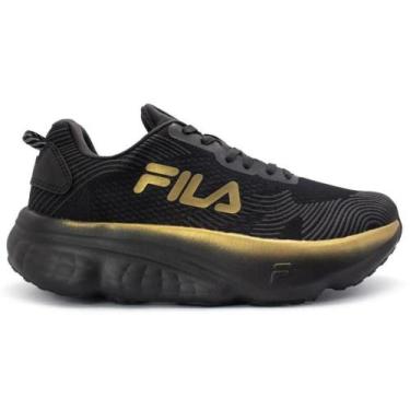 Imagem de Tenis fila maxximus masculino-preto/dourado, 38