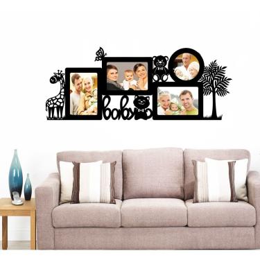 Imagem de Adesivo Decorativo de Parede Porta Retrato Safari Baby