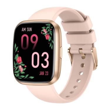 Imagem de Monitor de frequência cardíaca Smartwatch egqinr de 1,75 Bluetooth Call rosa