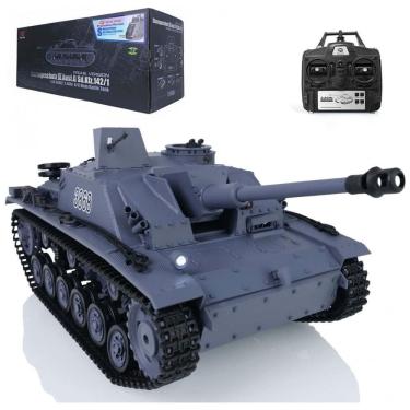 Imagem de Tanque de Guerra TOUCAN RC HOBBY German Stug III 3868 com Controle Remoto, Escala 116, Azul