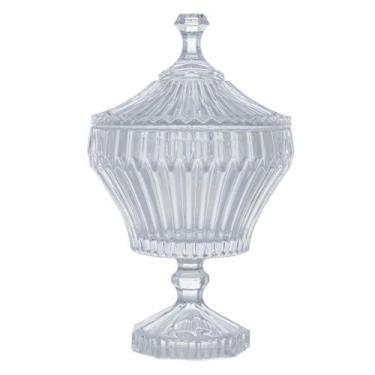 Imagem de Potiche de Cristal com Pé Bomboniere 11,5x20cm Lyor Renaissance Baleir