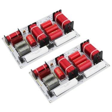 Imagem de DriSentri 2 peças Crossover de 3 vias para alto-falante, sistema de alto-falante 3 vias 350W filtros crossover de áudio placa de módulo divisor de frequência