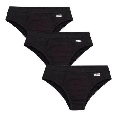 Imagem de Kit 3 Cuecas Infantil Slip Lupo Algodão Cueca Algodão Lupo, Kit 3, 3 p