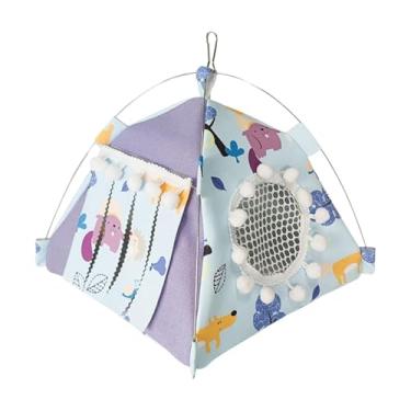 Imagem de WeiLaiKeQi Birds nest house pássaro pendurado redes, gaiola de gaiola de finch confortável câmara de para para papagaios de de punho, com Cortina Da Porta