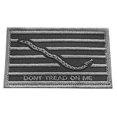 Imagem de Subdued First Navy Jack DTOM Dont Tread On Me USN USA Tactical Morale Fastener Cap Patch