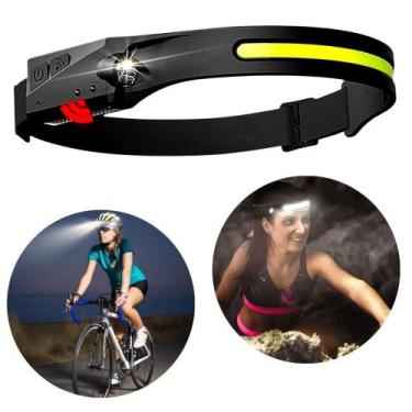 Imagem de Lanterna de Cabeça Led Testa Recarregável Forte Recarregavel Capacete 