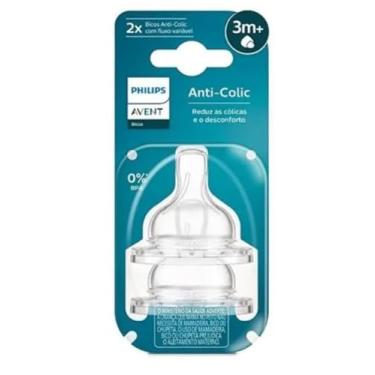 Imagem de Kit Duplo Bico Anti-Colic 3m+ Philips Avent Fluxo Variavel N 03