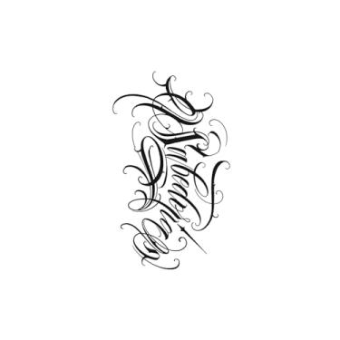 Imagem de Tatuagens temporárias, frases em inglês HC-HC-198, tatuagens de palavras, duram de 1 a 2 semanas, são resistentes à água, resistentes e têm aparência de tatuagem real.,18 x 11 cm