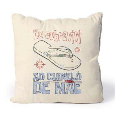 Imagem de Almofada Sobrevivi ao chinelo de mãe - Studio Geek