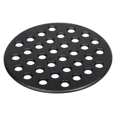 Imagem de KAMaster – Grama de ferro fundido para ovos grandes e verdes de 22,86 cm, grelha de carvão para grelha grande grande, grade de carvão redonda, placa de alto calor para churrasco, acessórios de reposição