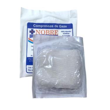 Imagem de Compressa de Gaze 13Fios, Estéril Pct com 10Und - Kit com 50Pct - Nobr