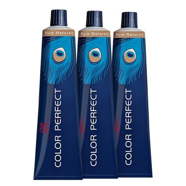 Imagem de Kit Wella Professionals Color Perfect 6/0 Louro Escuro - Coloração Permanente (3 Unidades)