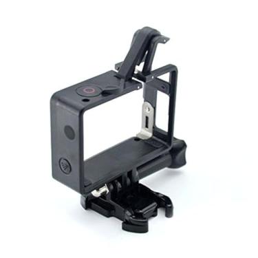 Imagem de Suporte de moldura Glorich para GoPro Hero 4, Hero 3+, Hero 3 Plus, Hero 3 moldura padrão/moldura BacPac / suporte de moldura 2 em 1 (Versão mais recente 2015 compatível apenas com câmera, montagem de câmera com LCD BacPac)