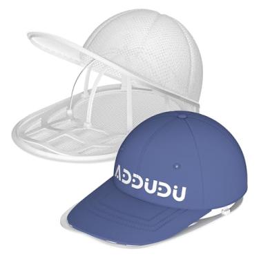 Imagem de ADDUDU Gaiola de lavadora de chapéu, design de fecho de pressão, dobrável e portátil para máquina de lavar e secar na máquina de lavar louça