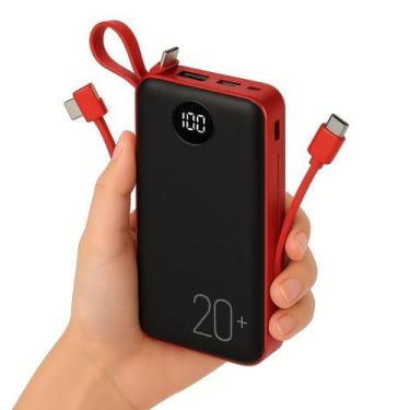 Imagem de Power Bank 20000mah Carregador Rápido Portátil Com Display - Dallas St