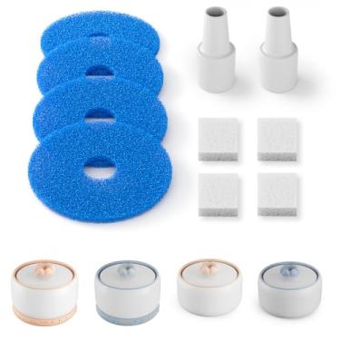 Imagem de WOPET Filtros de fonte de água para gatos, substituição de filtro de fonte de água para animais de estimação compatível com fonte de cerâmica W03 para gatos, animais de estimação