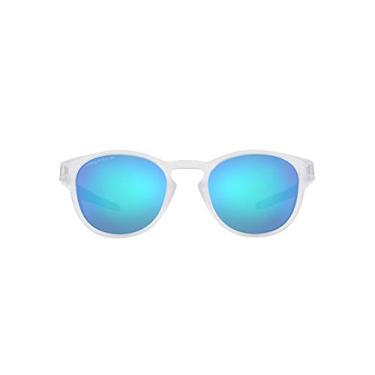 Imagem de Óculos de Sol Oakley Polarizado Latch 0OO9265 926565 Tam 53 / Transparente - Lentes Prizm Sapphire Polarized