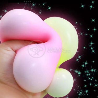 Imagem de Fidget Toy Bolinha Globble Anti Stress Fluorecente