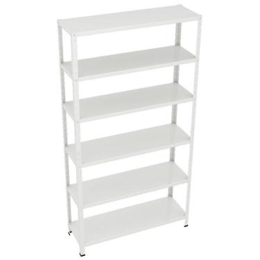 Imagem de Estante Em Aço Dupla Flex Colorida 176x92x30cm #20/26 Amapá Branco