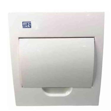 Imagem de Quadro De Distribuição De Embutir Weg 8 Disjuntores Branco