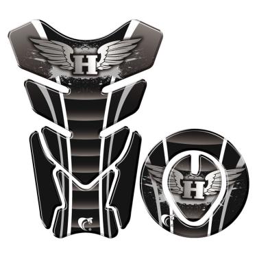Imagem de Protetor Tanque E Bocal Adesivo Moto Honda Até 2017 Preto Cor Preto