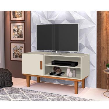 Imagem de Rack Denver Off White/canela - Carmolar