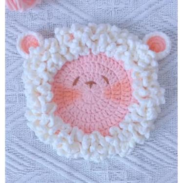 Imagem de Sousplat infantil ovelinha em crochê 100% artesanal