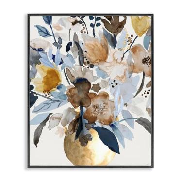 Imagem de Stupell Industries Buquê com efeito aquarela preto emoldurado giclée design de arte por Val Rhodes, 61 x 76