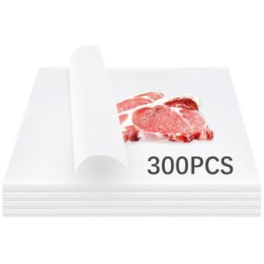 Imagem de lipetol 300 Unidades De Papel Açougueiro Branco Para Sublimação, Sem Cera, Folhas Quadradas 30,00 X Cm, Papéis Descartáveis Charcutaria, Pré-Cortados, Prensa Térmica, Embrulhar Carne, Defumar Carne