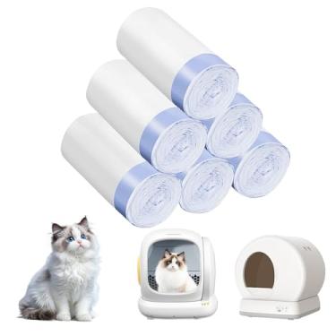 Imagem de Sacos de caixa de areia extra grande para gatos com 120 unidades, sacos para receptáculos de lixo para gatos MeoWant MW-SC01/MW-SC02/MW-LR01 caixa de areia autolimpante para gatos
