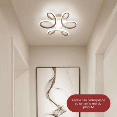 Imagem de Luminária De Teto Plafon Led Moderna Lustre para Corredor Sala Quarto 