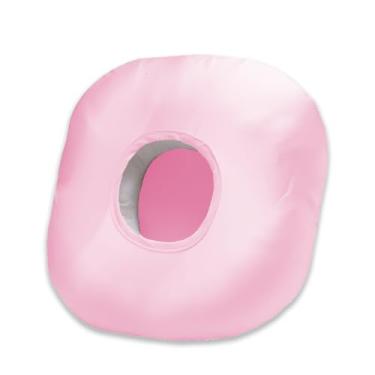 Imagem de Wuronsa Travesseiro de orelha para pessoas que dormem de lado com orifício de orelha, almofada de donut para orelha com fronha sedosa para CNH e dor de ouvido, inflamação, feridas de pressão, piercing