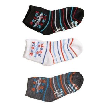 Imagem de Meia Infantil Kit Com 12 Pares Menino Até 1 Ano De Idade - OEM, 1-12 M