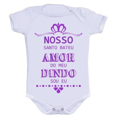 Imagem de Body Divertido - Nosso Santo Bateu Dindo F - KALUNDU KIDS, GG