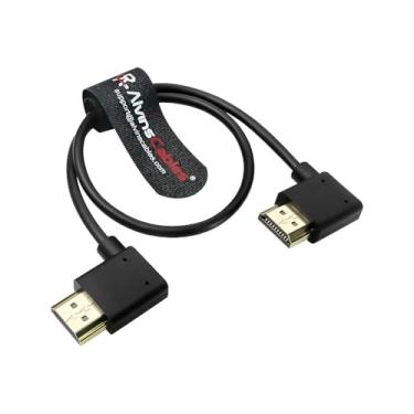 Imagem de Alvin's Cables Cabo HDMI Z Cam E2 em forma de L 4K 60P para monitor Atomos Shinobi Ninja V e chaves de porta BM5, ângulo reto para ângulo reto, cabo HDMI de alta velocidade