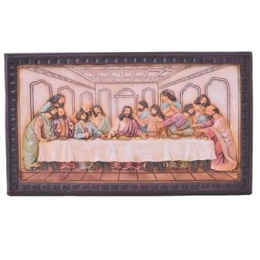 Imagem de Santa Ceia Quadro Resina 1 Peça 15.3X1.3X26CM - Wincy Natal