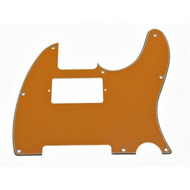 Imagem de KAISH Protetor de palheta de guitarra Humbucker estilo Tele de 8 furos para Telecaster/Tele laranja, 3 camadas
