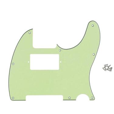 Imagem de ROZILO 8 furos Tele Pickguard guitarra Humbucker Pick Guard Fit EUA/Mexican Fender Standard Telecaster verde menta