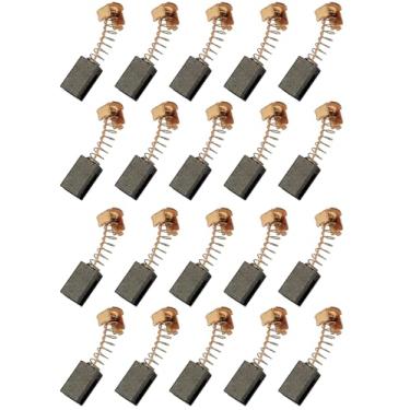 Imagem de 10 pares de escovas de carbono de substituição para esmerilhadeira angular 12 x 8 x 5 mm, compatível com ferramentas elétricas WS125 Decker G720