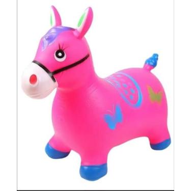 Imagem de Cavalinho Rosa Upa Upa Brinquedo Pula Pula Musical - Soberana Brinqued