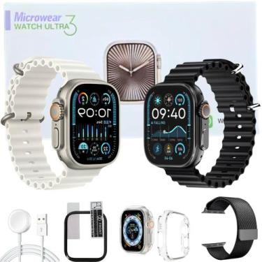Imagem de Smart Watch Relógio Ultra U3W Serie 10 Amoled Gps Chatgpt AI Nfc Pulse