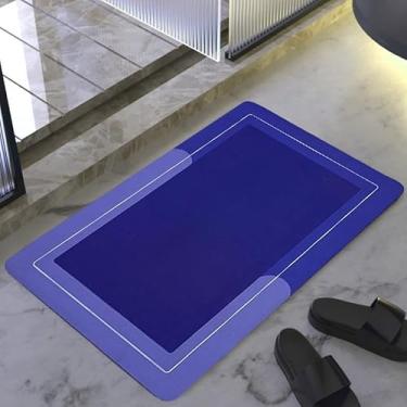 Imagem de Tapete De Banheiro Quadrado Absorve Água Antiderrapante Secagem Rápida 38x58cm (RELAXE)